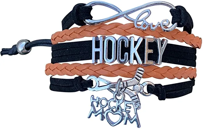 Ice Hockey Mom Bracelet - Pick Colors