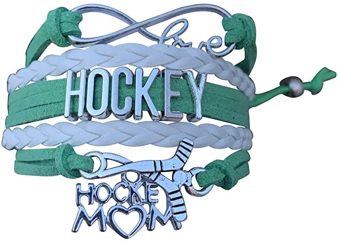 Ice Hockey Mom Bracelet - Pick Colors