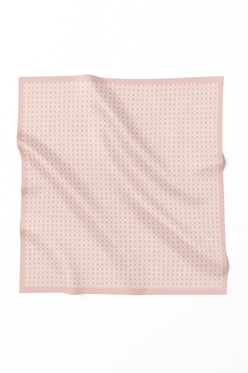 Ikat Voile Square - Misty Rose