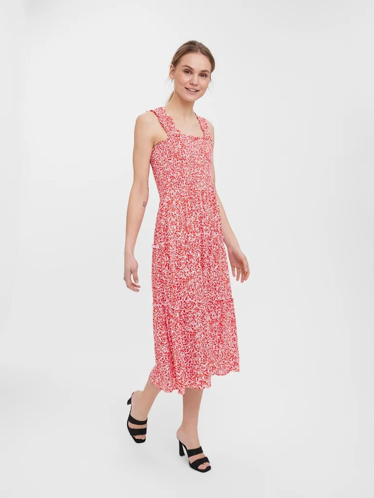 Jenny Sleeveless Smock Calf Dress