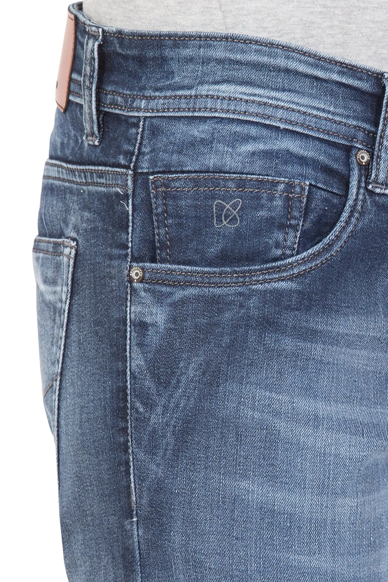 KROSSSTITCH Men's Regular Fit Light Denim Jeans