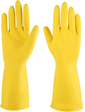 Latex Flocklined Dishwashing Gloves- Case/144 pairs