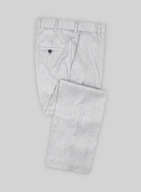 Light Gray Flannel Wool Pants