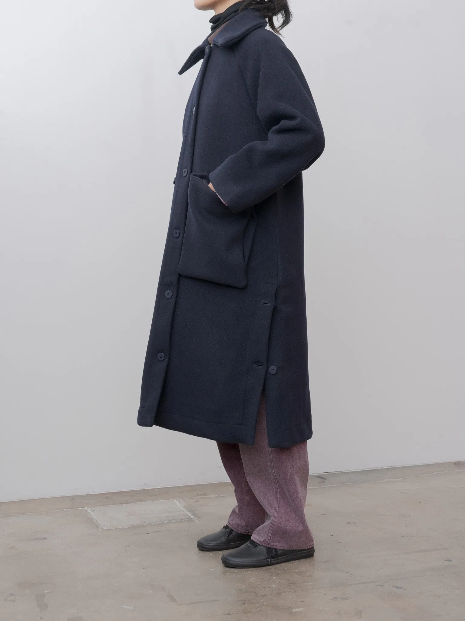 Long Coat - Navy