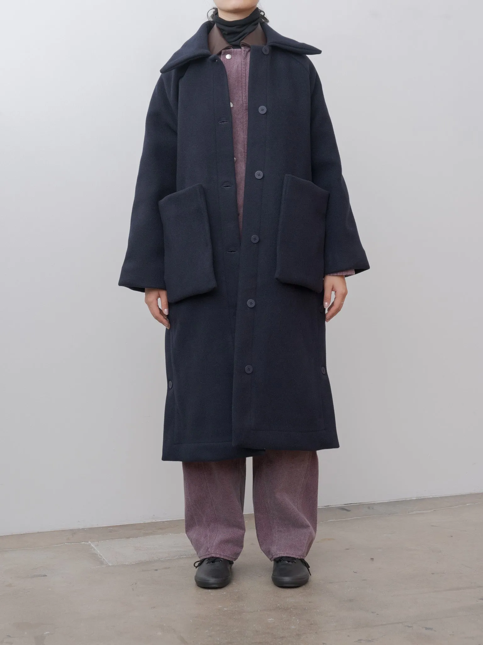 Long Coat - Navy