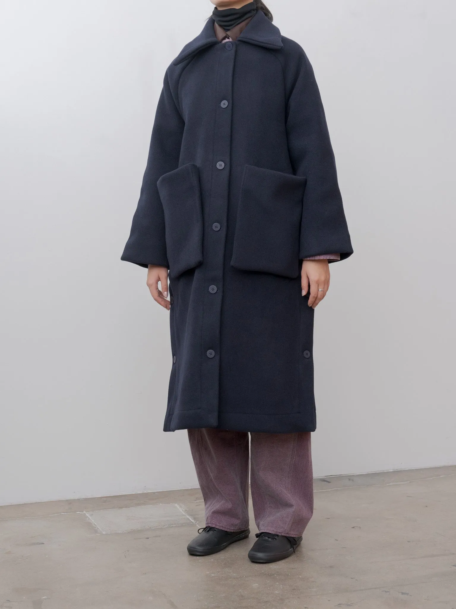 Long Coat - Navy