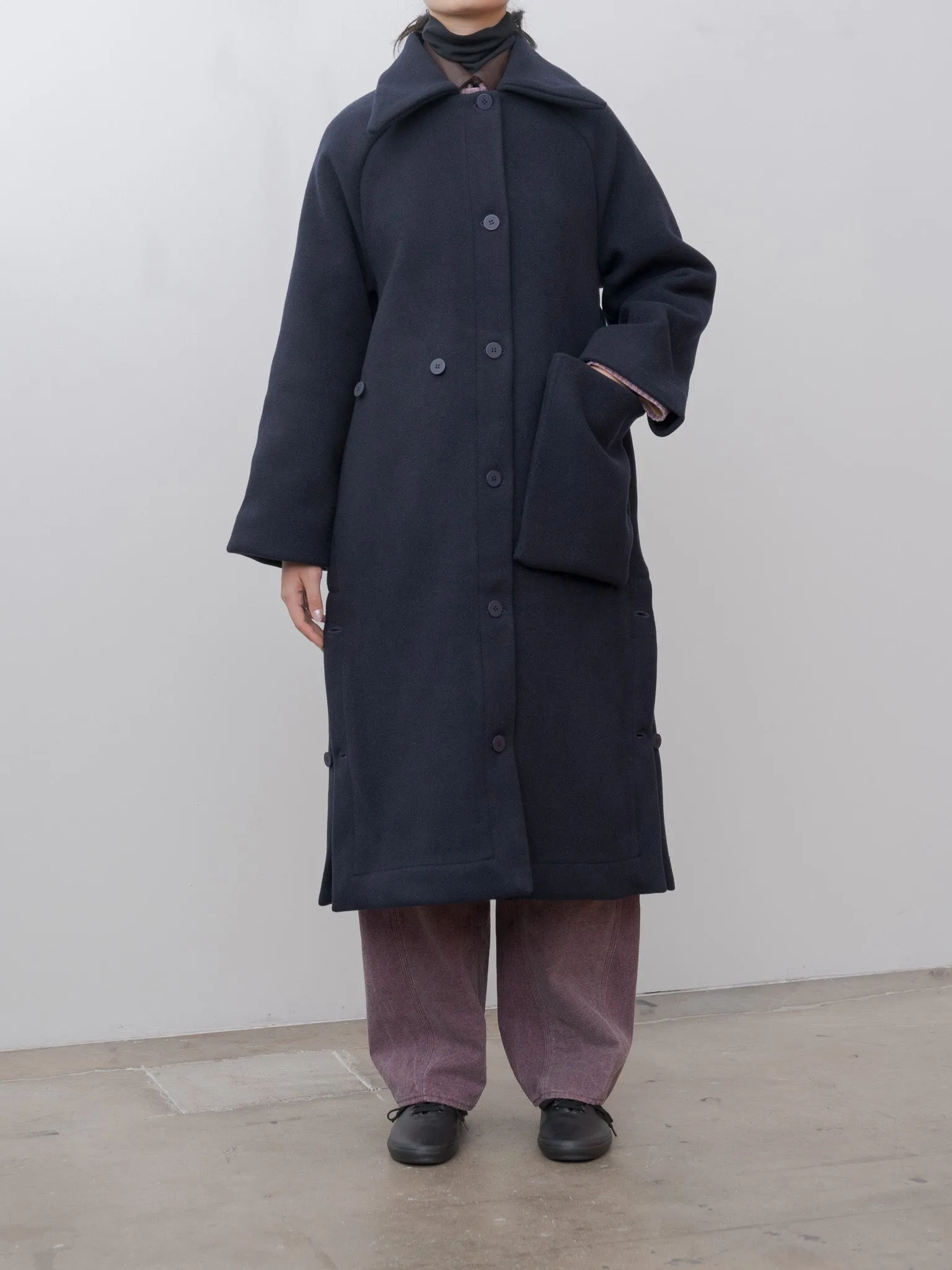 Long Coat - Navy