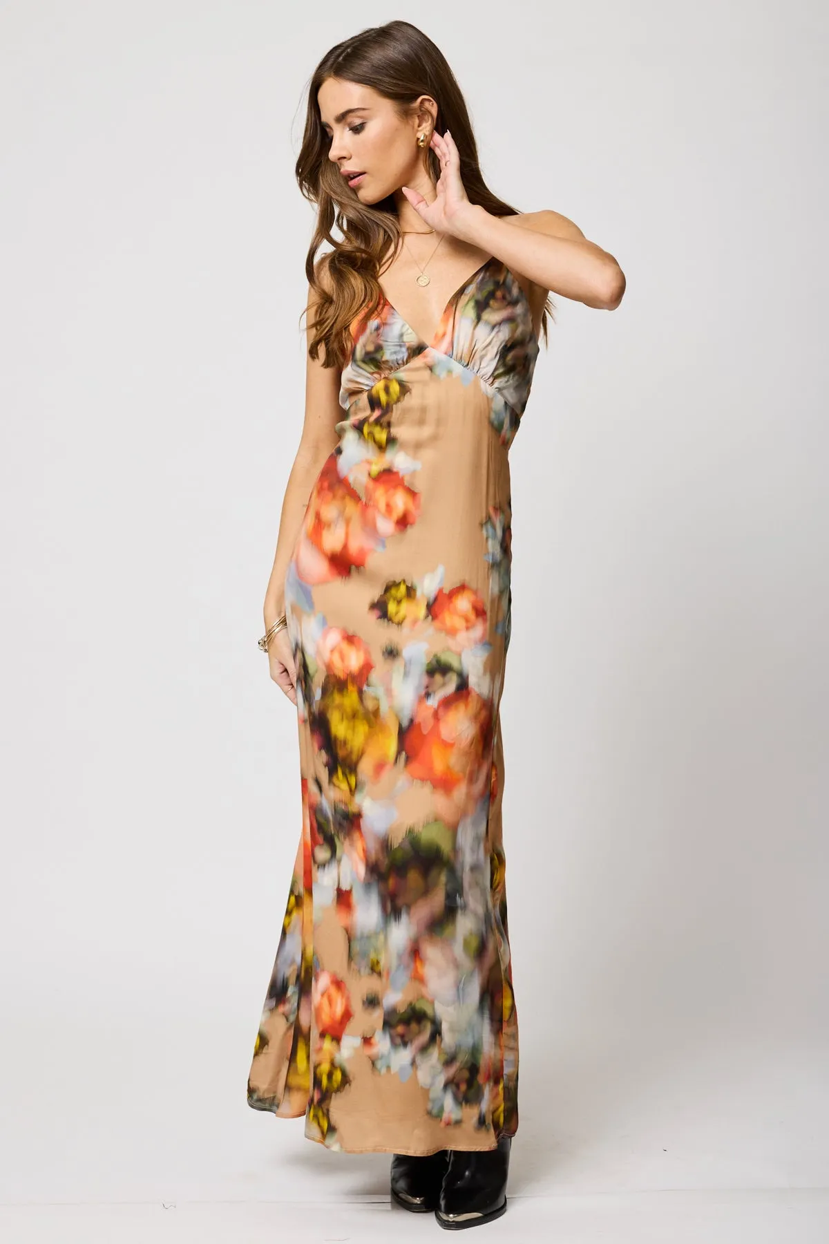 Lucia Maxi Dress - Watercolor Floral