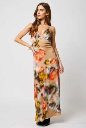 Lucia Maxi Dress - Watercolor Floral