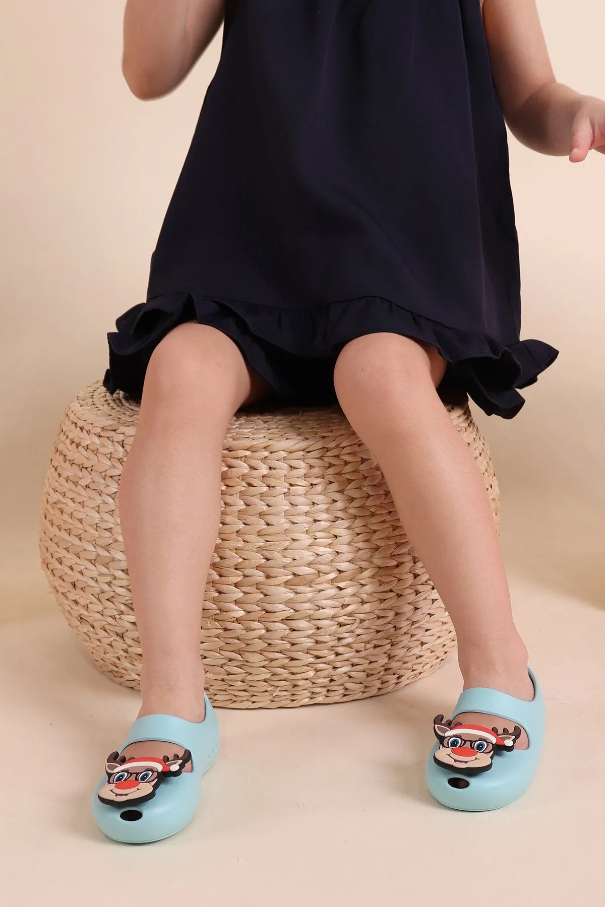 MADEBYNM NM KIDS SPRING BLESSING FLUTTER TWO-PIECE SET IN MIDNIGHT NAVY [12M/18/2Y/3Y/4Y/5Y/6Y]