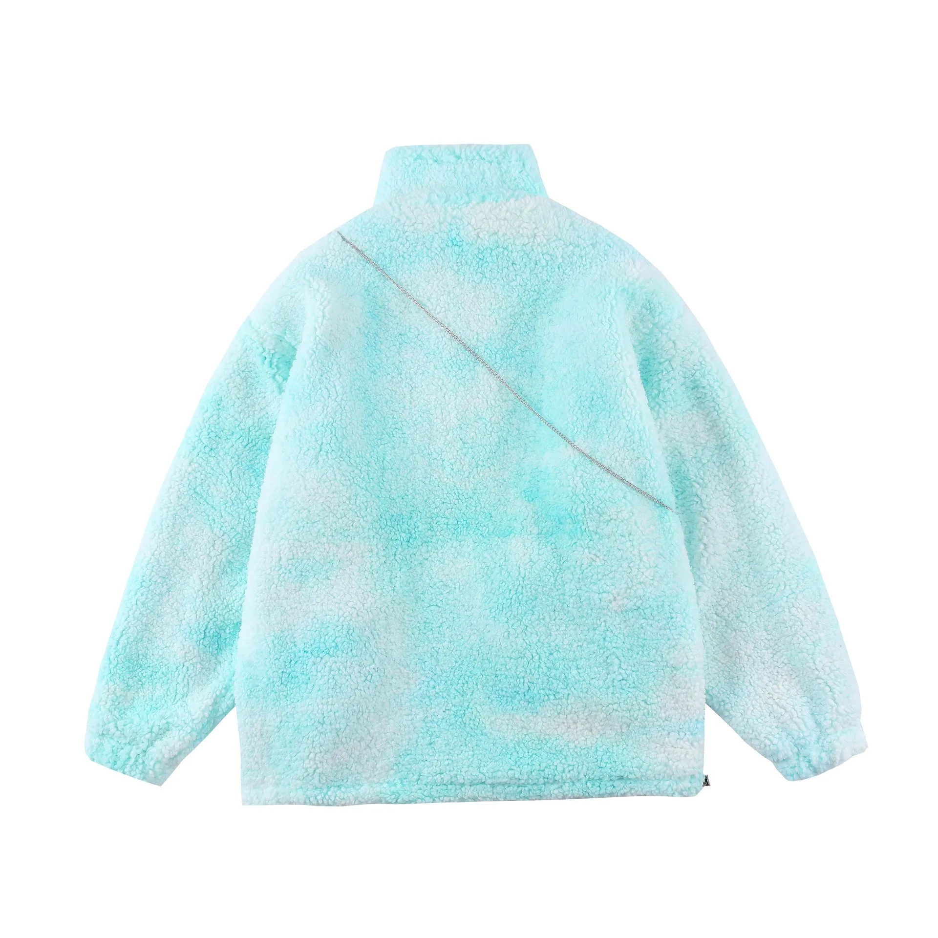 Men's And Women's Winter Tie-dye Lamb Wool Cotton Coat