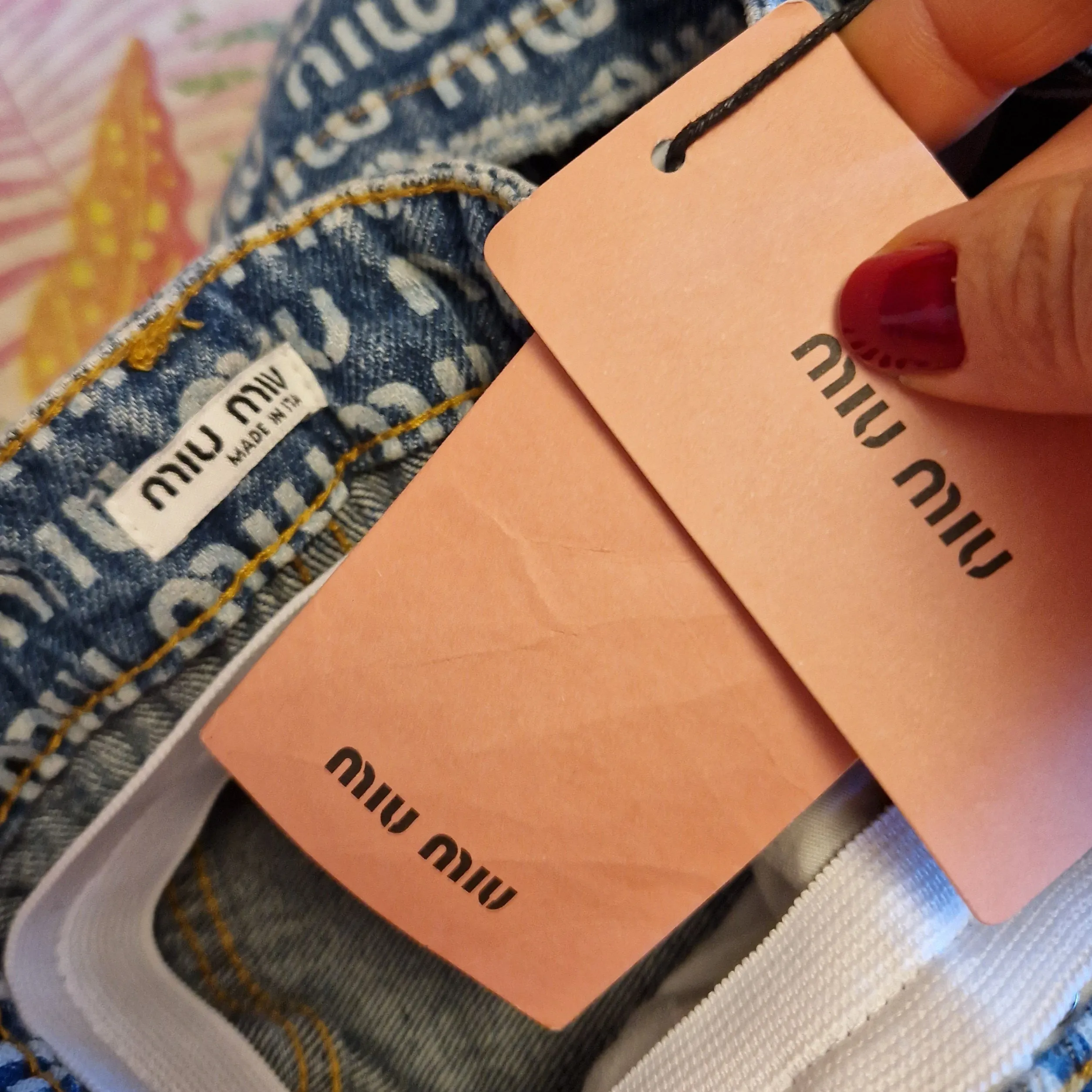 Miu Miu | Jeans stampa logo