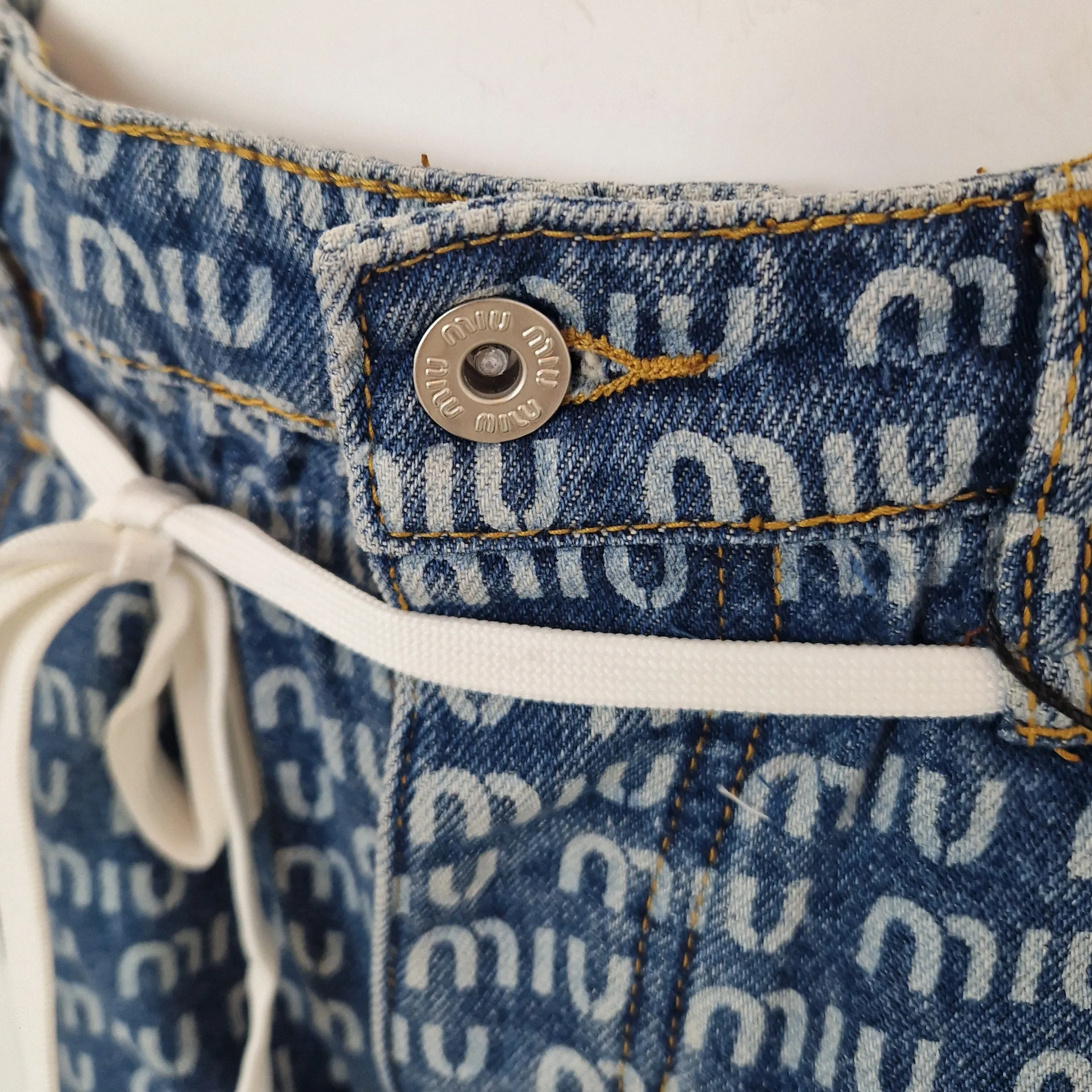 Miu Miu | Jeans stampa logo