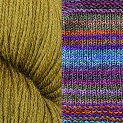 Myrsine Scarf Kit | Textile Art Using Self-Striping Yarn