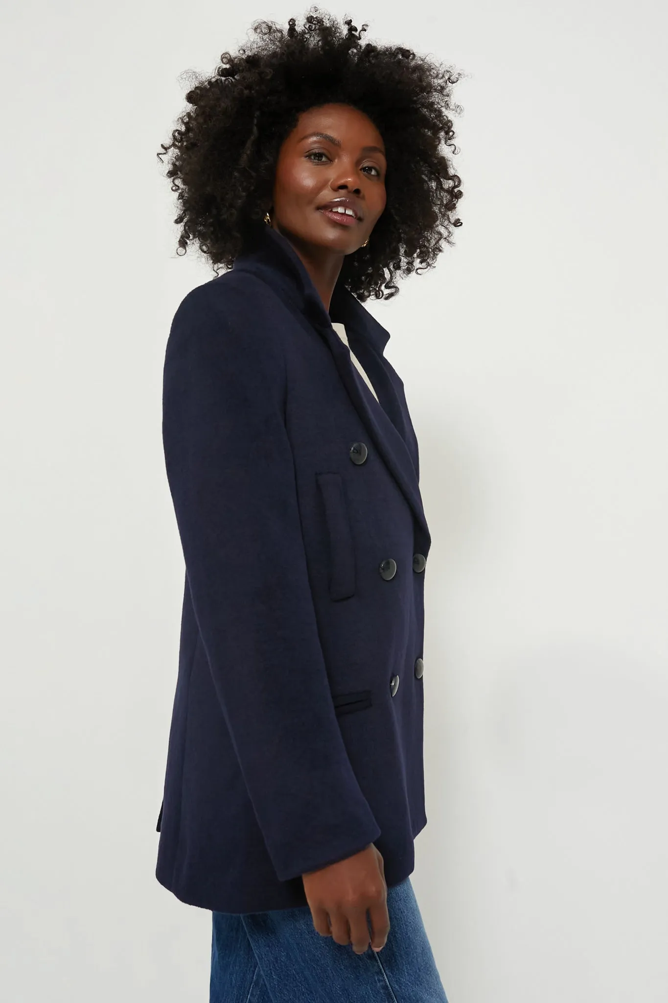 Navy Kensington Coat