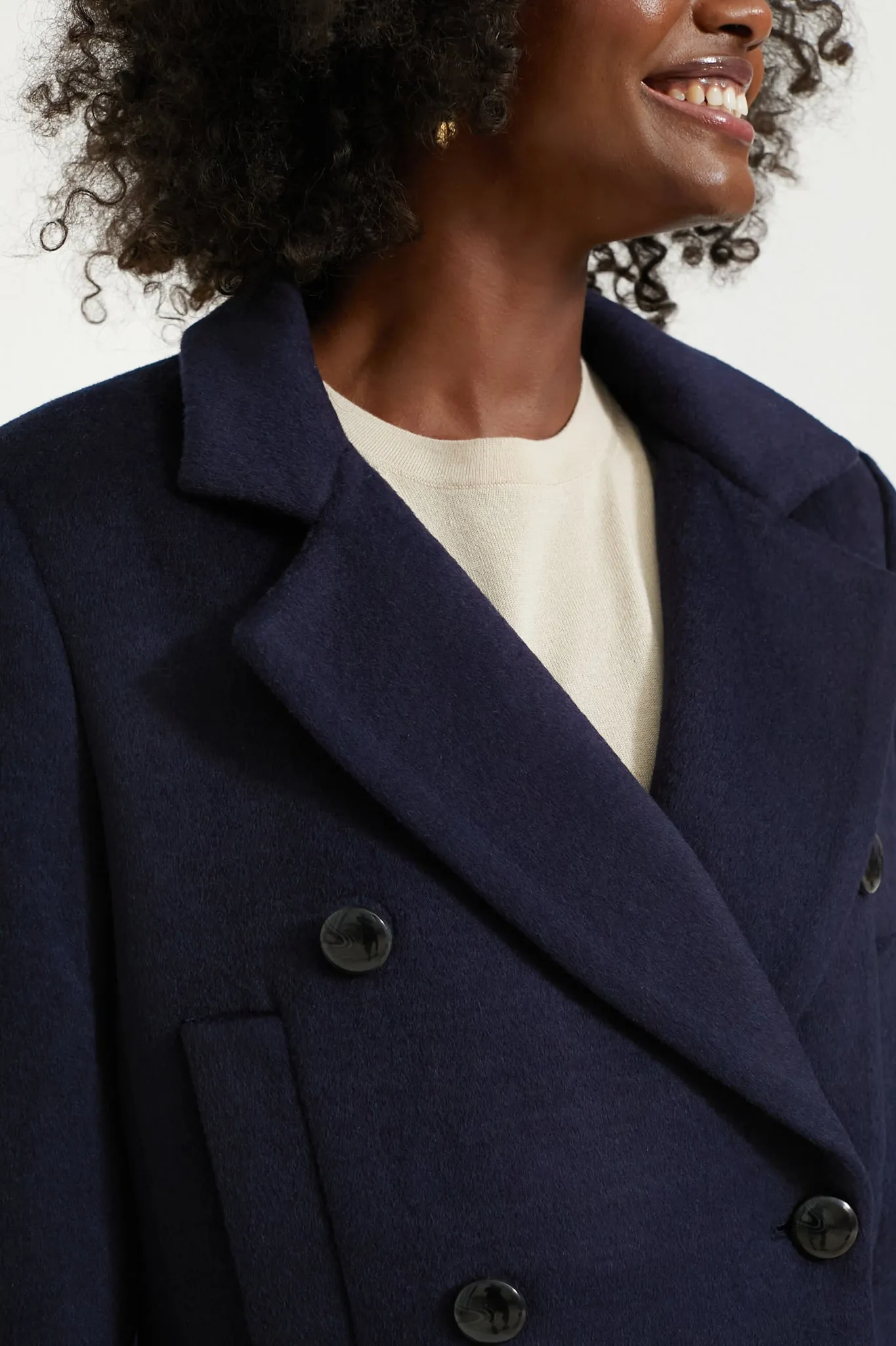 Navy Kensington Coat