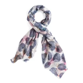 Odelia Oblong Summer Scarf - Blue