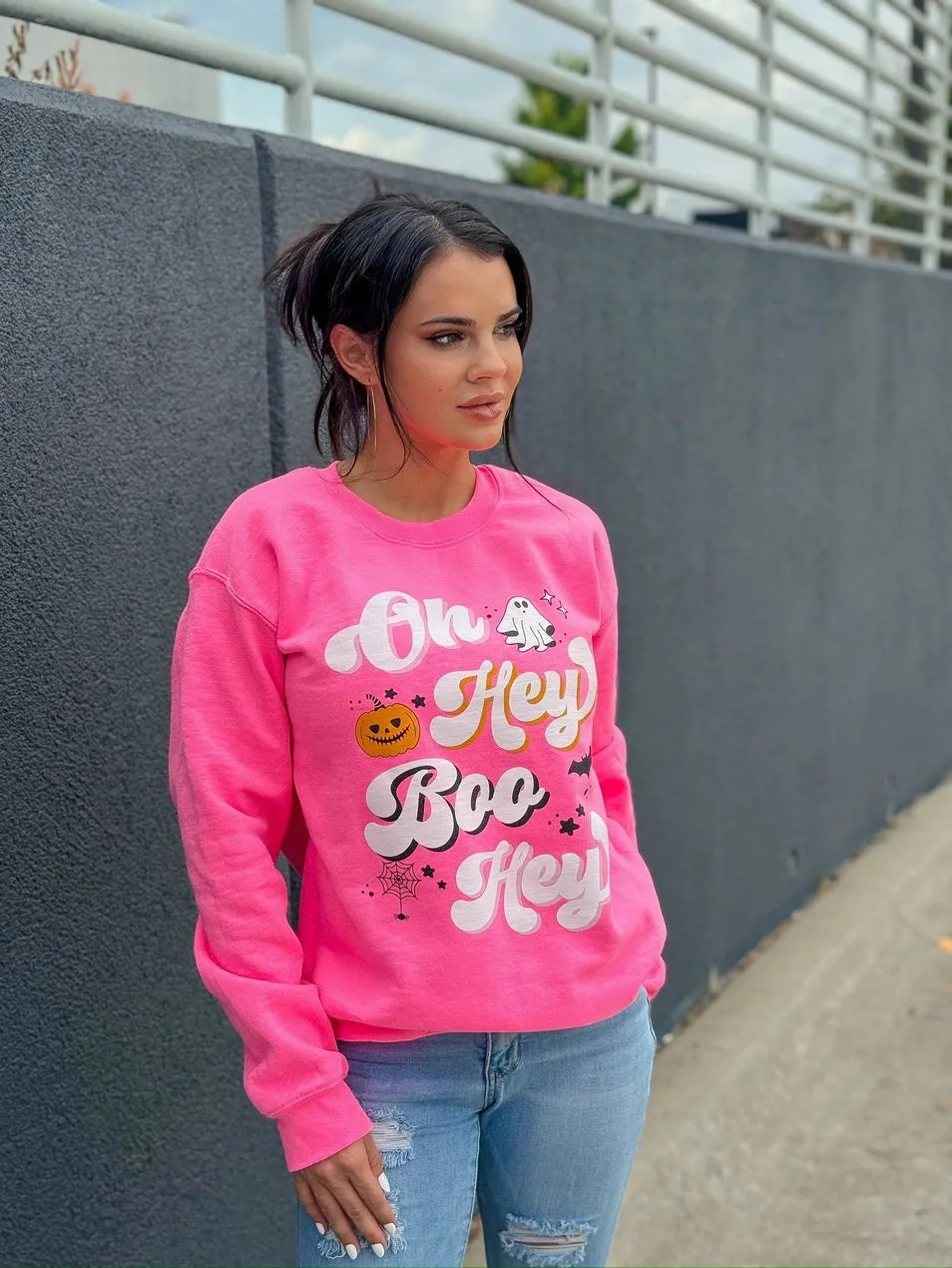 'Oh Hey Boo Hey' Halloween Sweatshirt