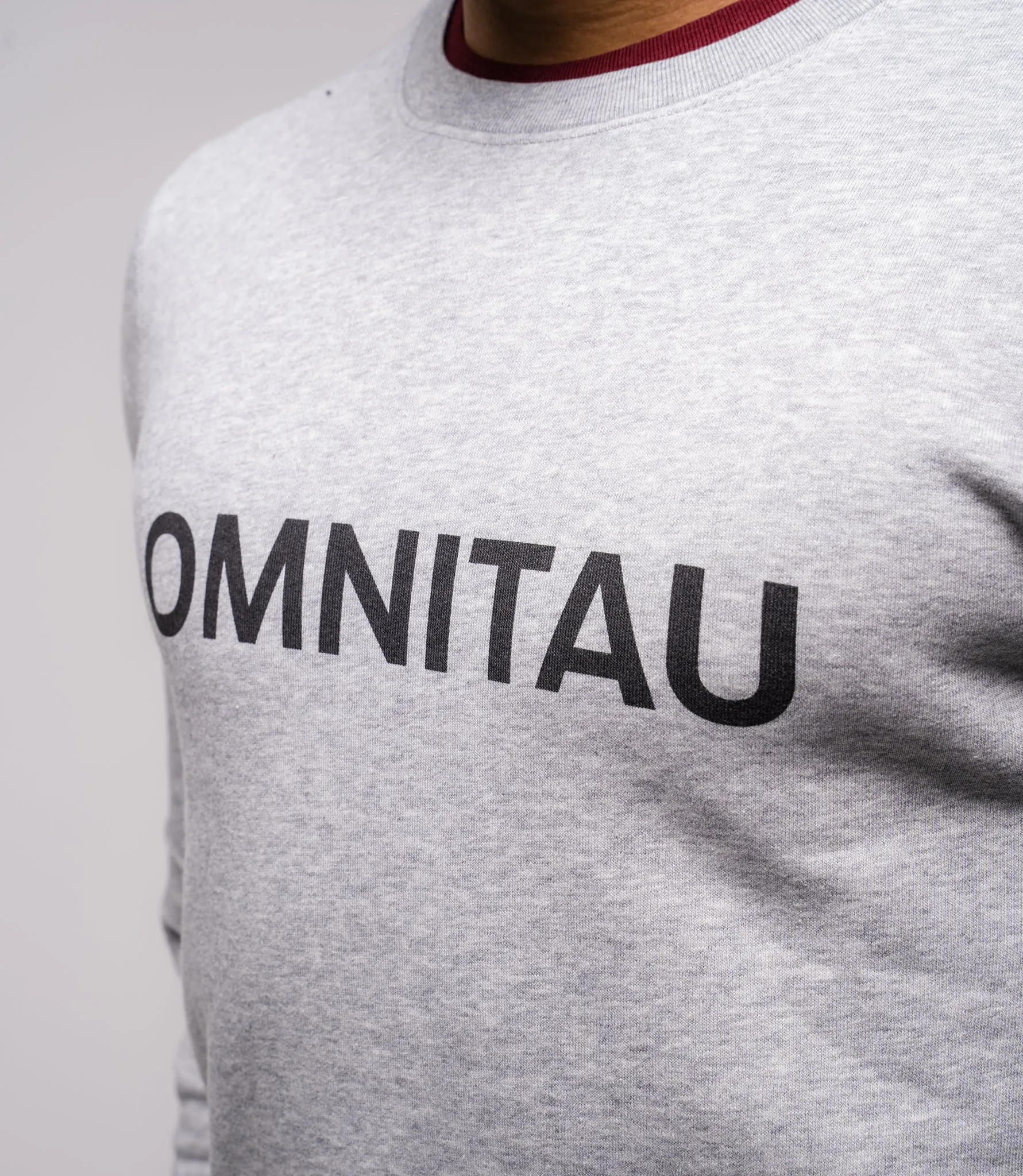 Omnitau Men's OmniX Organic Cotton Crew Neck Omni Sweatshirt - Heather Grey