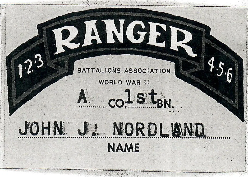 Original Extensive WWII U.S. Army 1st Ranger Battalion “Darby’s Rangers” Grouping with Documentation- Attributed to Private John Nordland