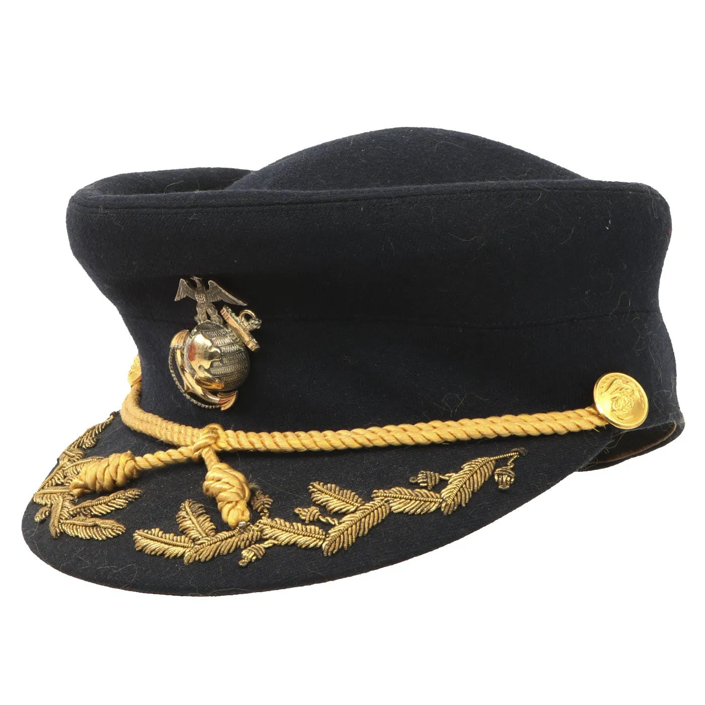 Original U.S. Post WWII Marine Corps Officer Hat by Amrose of New York