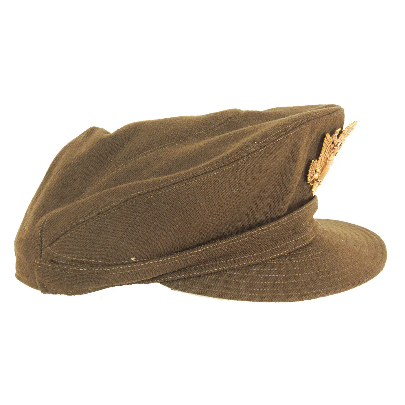 Original U.S. WWII Women's Army Corps WAC Hobby Hat - Laundry Number Marked