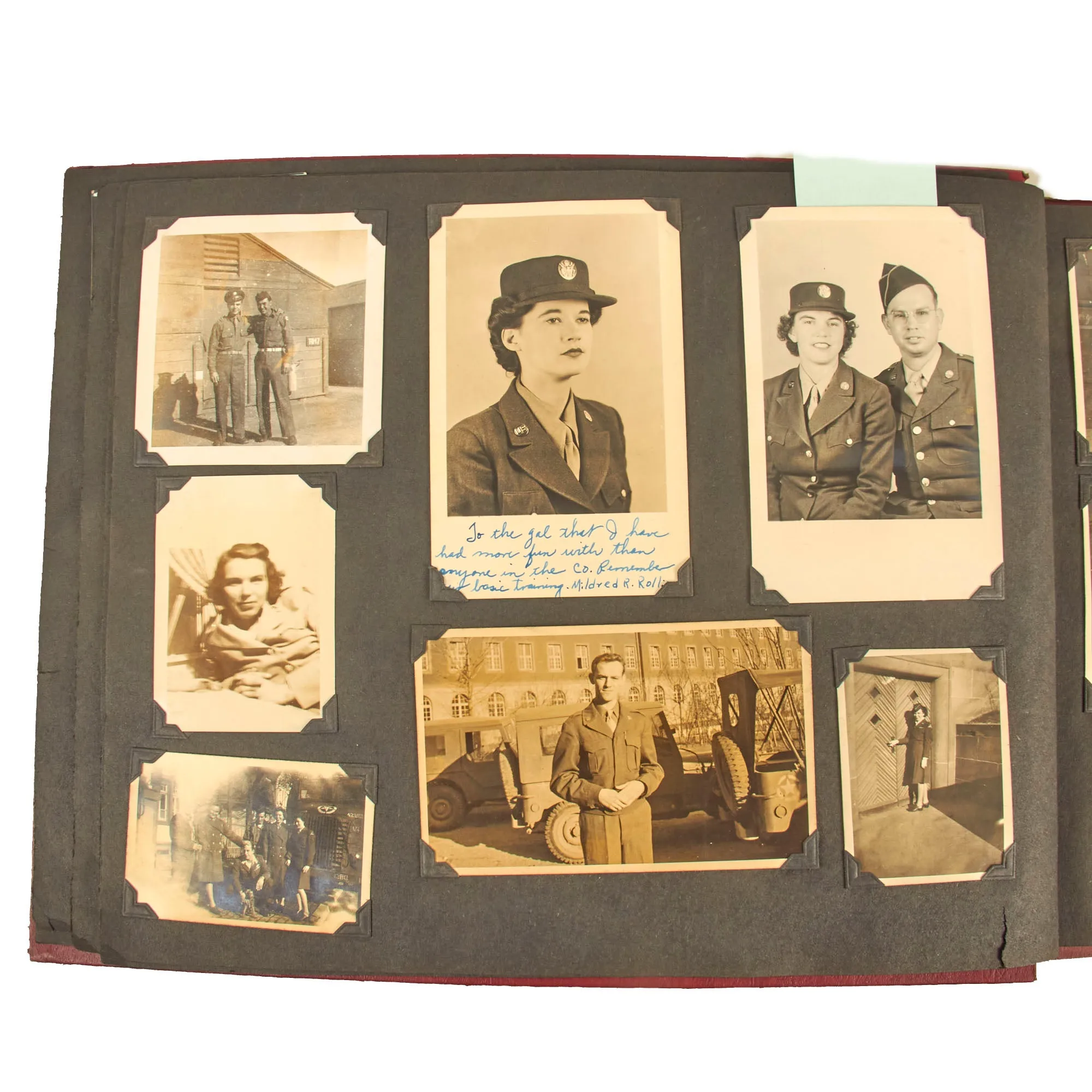 Original U.S. WWII Women's Army Corps WAC Named Uniform and Photo Album Grouping For PFC Daisy I. Rushing, 7th Army