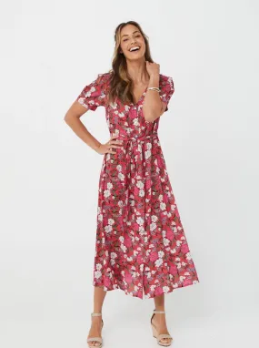 Pink Floral/Viscose - Gabrielle Dress