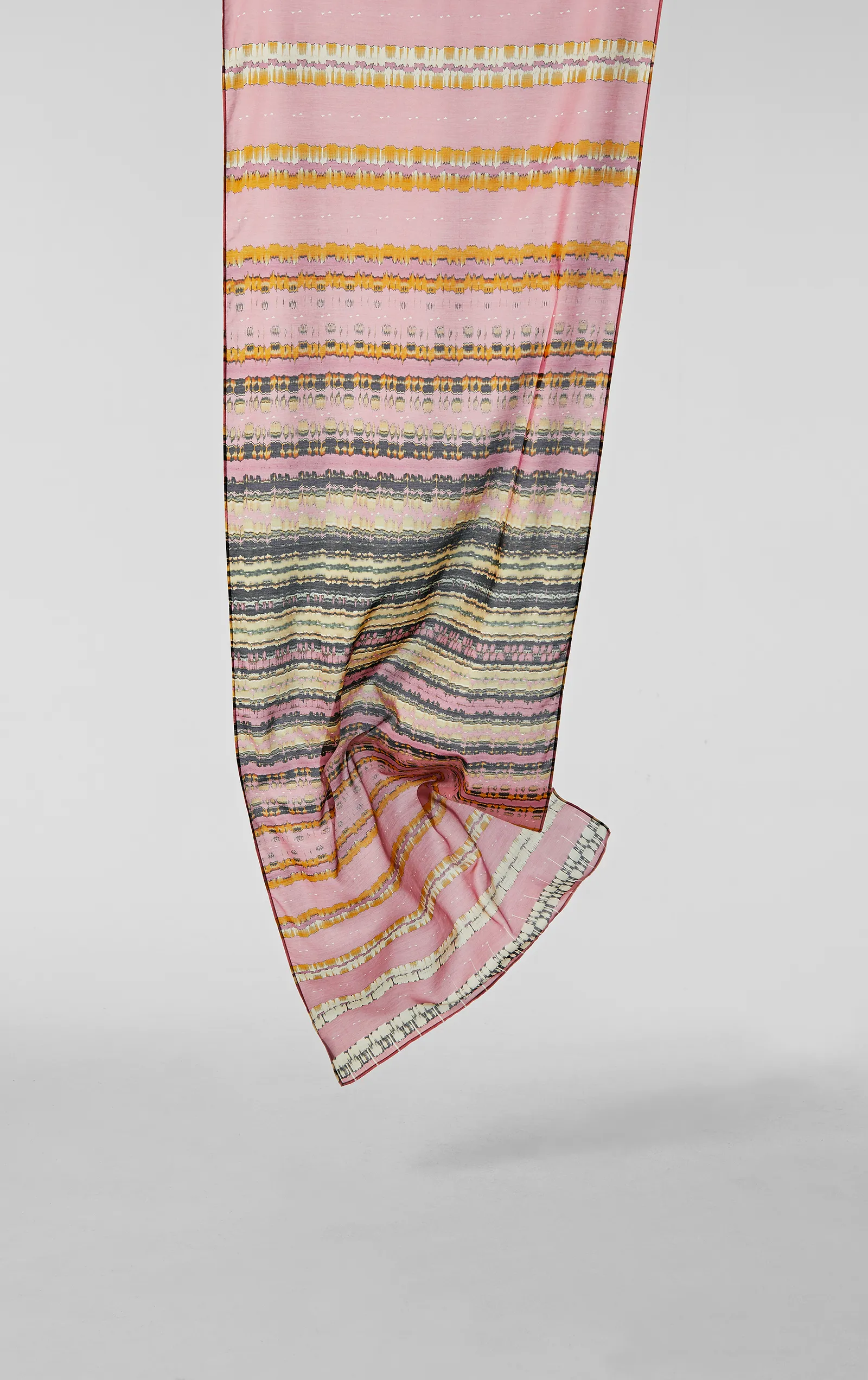 PINK TEA COTTON SILK SCARF