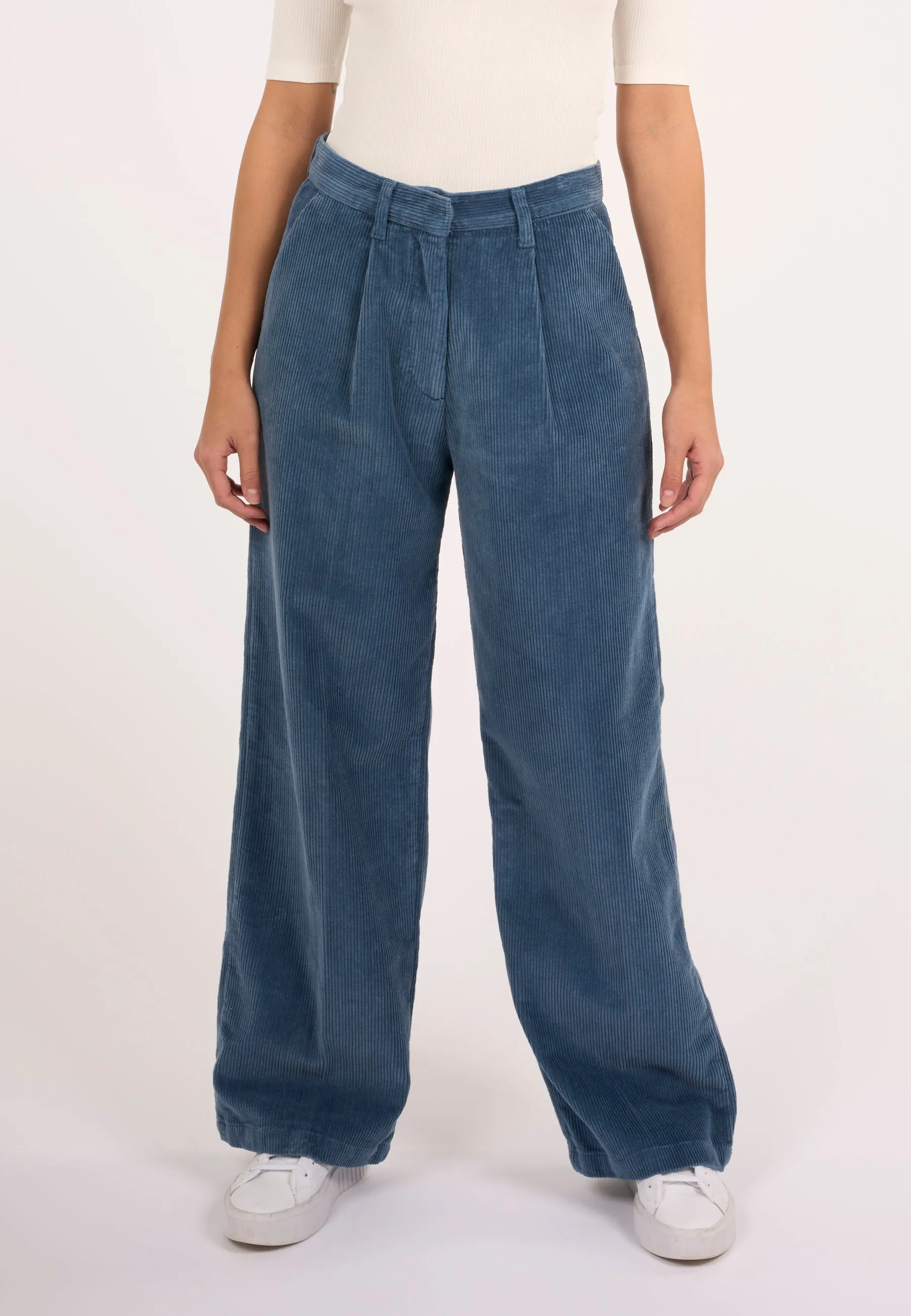 POSEY loose corduroy pant - China Blue