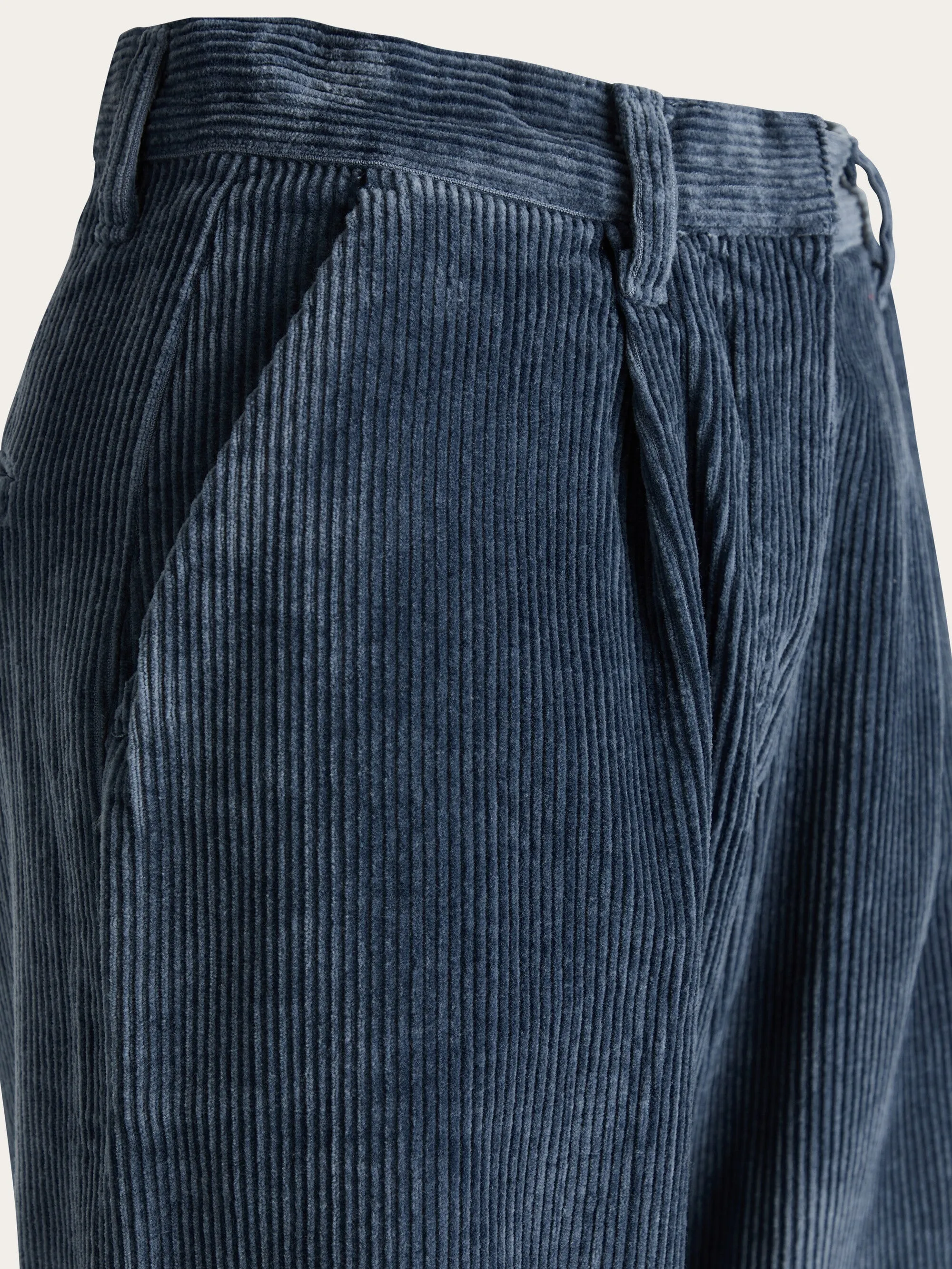 POSEY loose corduroy pant - China Blue