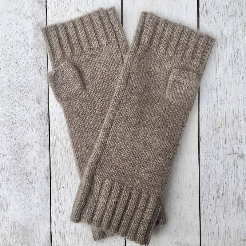 Pure Cashmere Fingerless Gloves