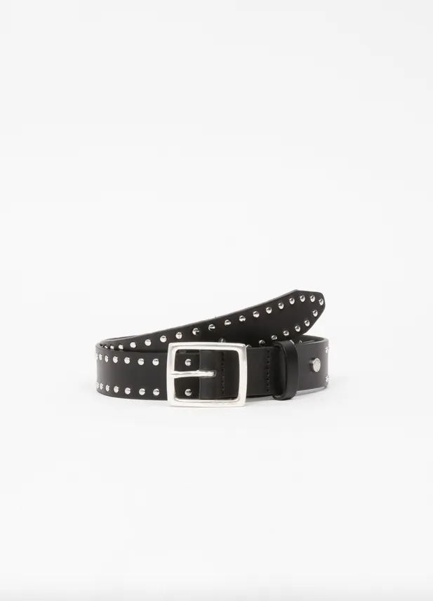 Rag & Bone - Boyfriend Belt in Black Studs