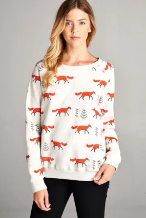 Red Fox Sweatshirt