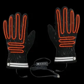 Reflective Mittens Black Gloves