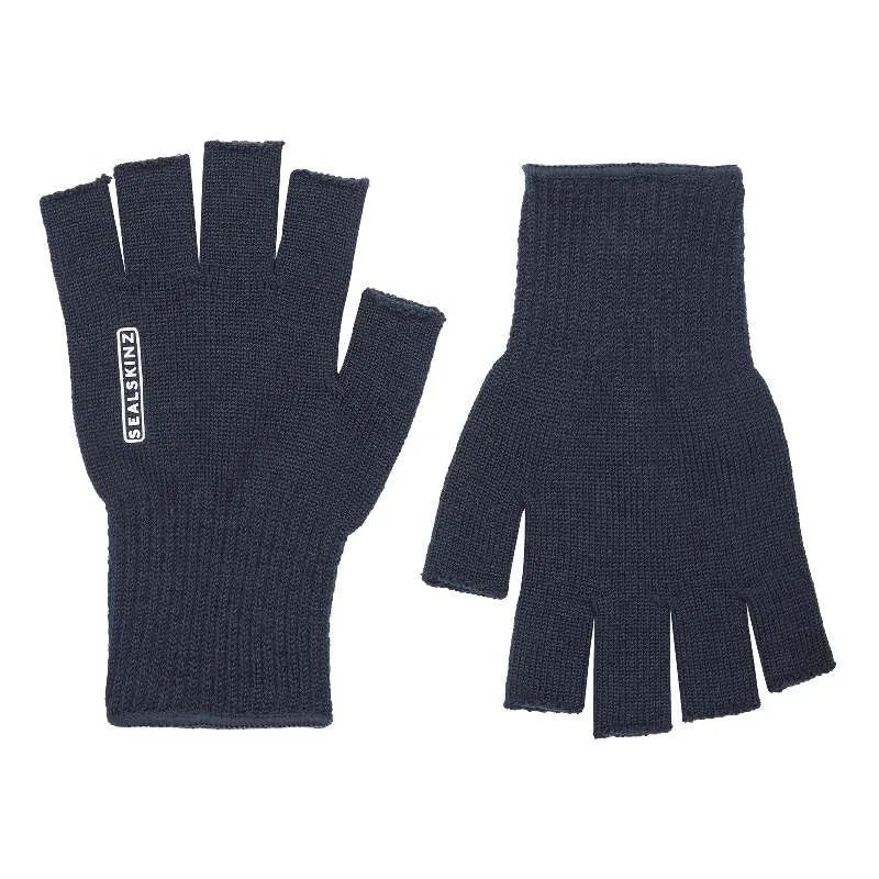 SealSkinz Thornham Fingerless Merino Gloves - Navy