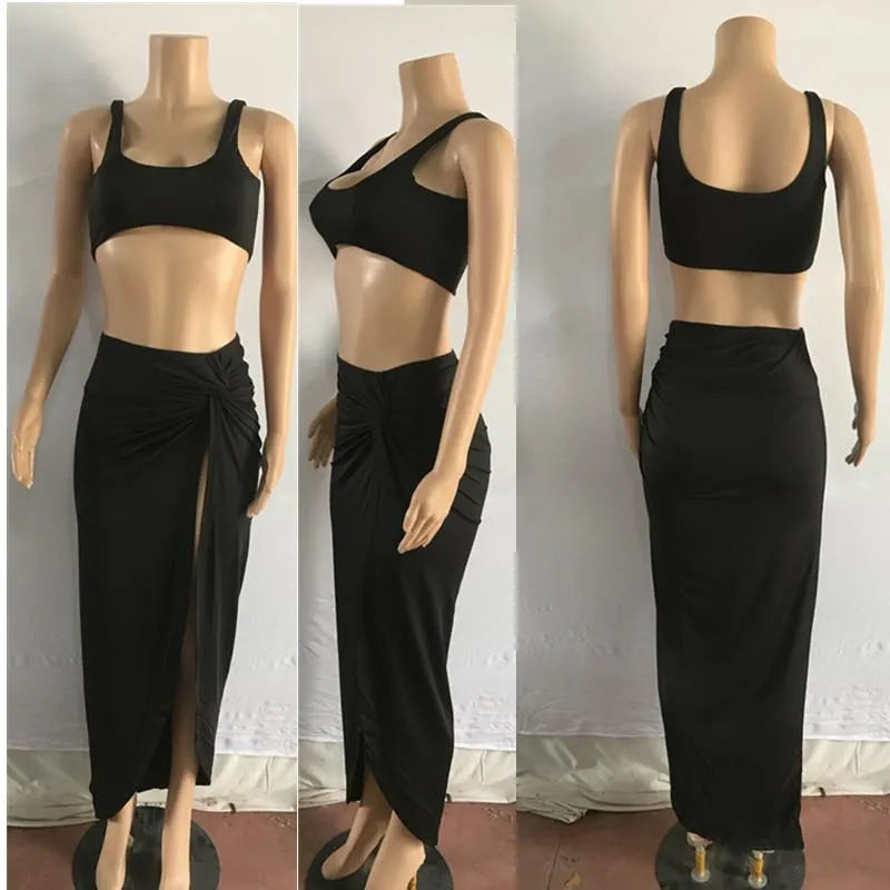 Sexy Women Strapless 2 Pieces Dresses