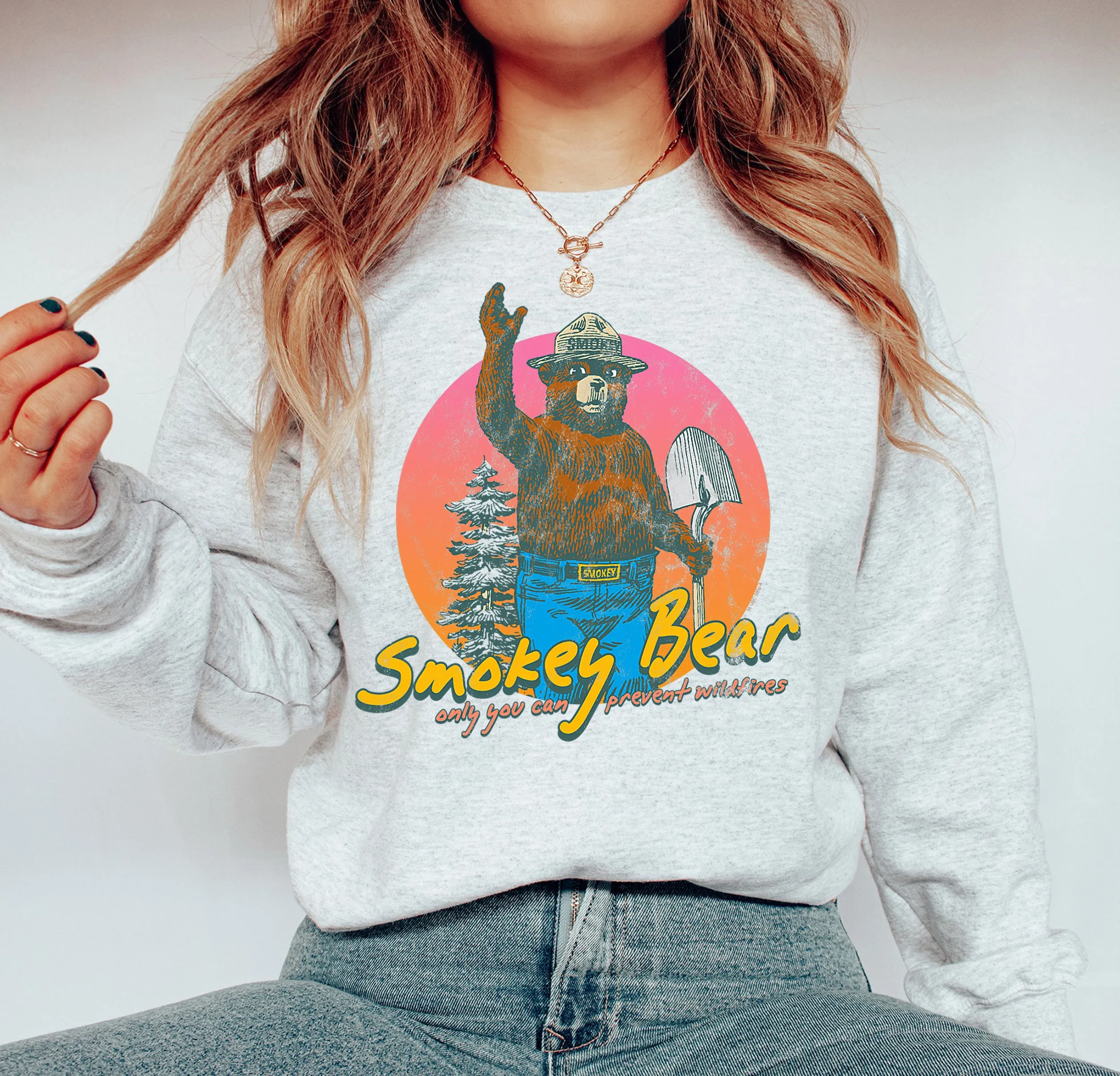 Smoke Bear Vintage Sweatshirt