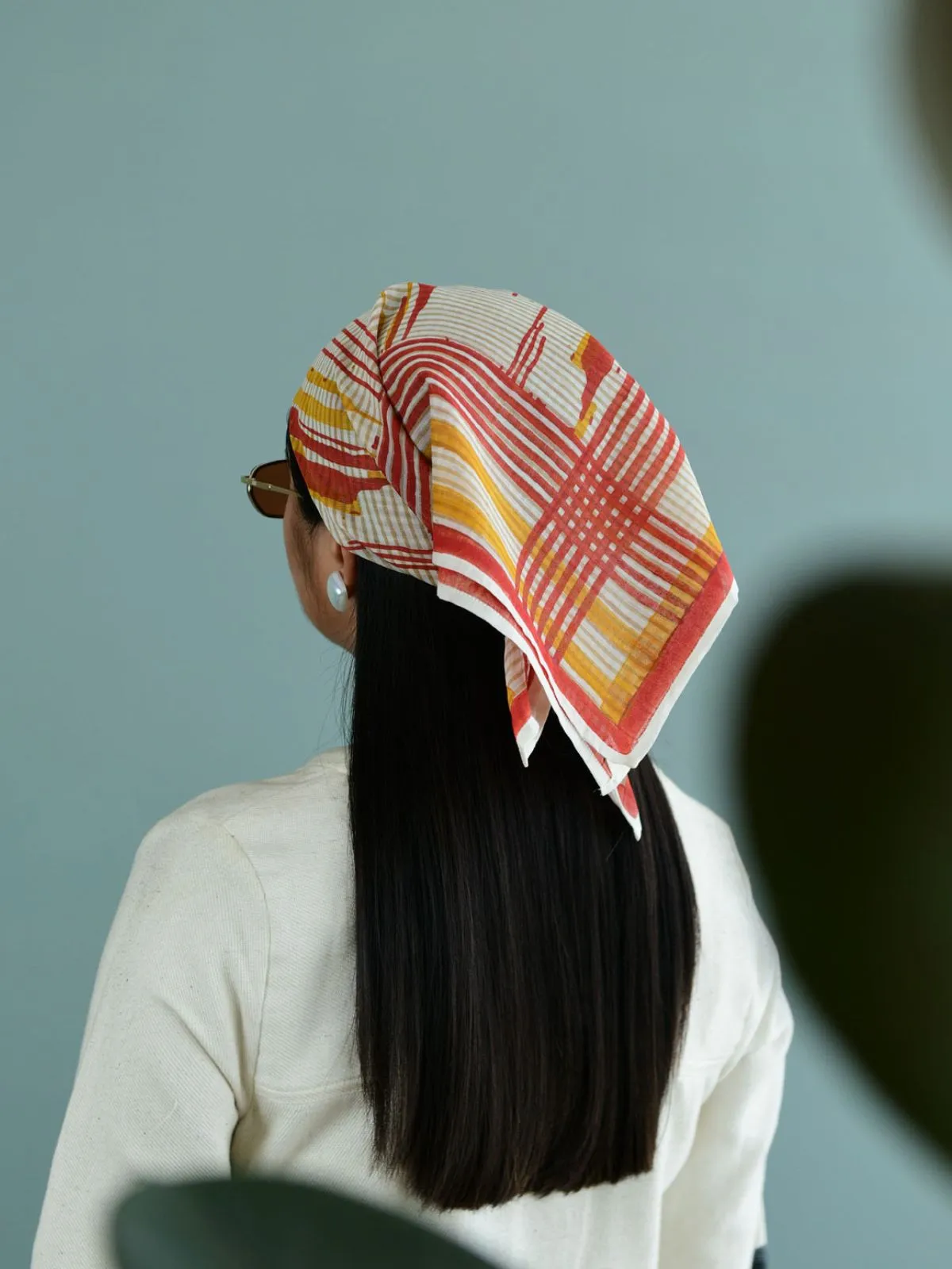 Square Fire Head Scarf