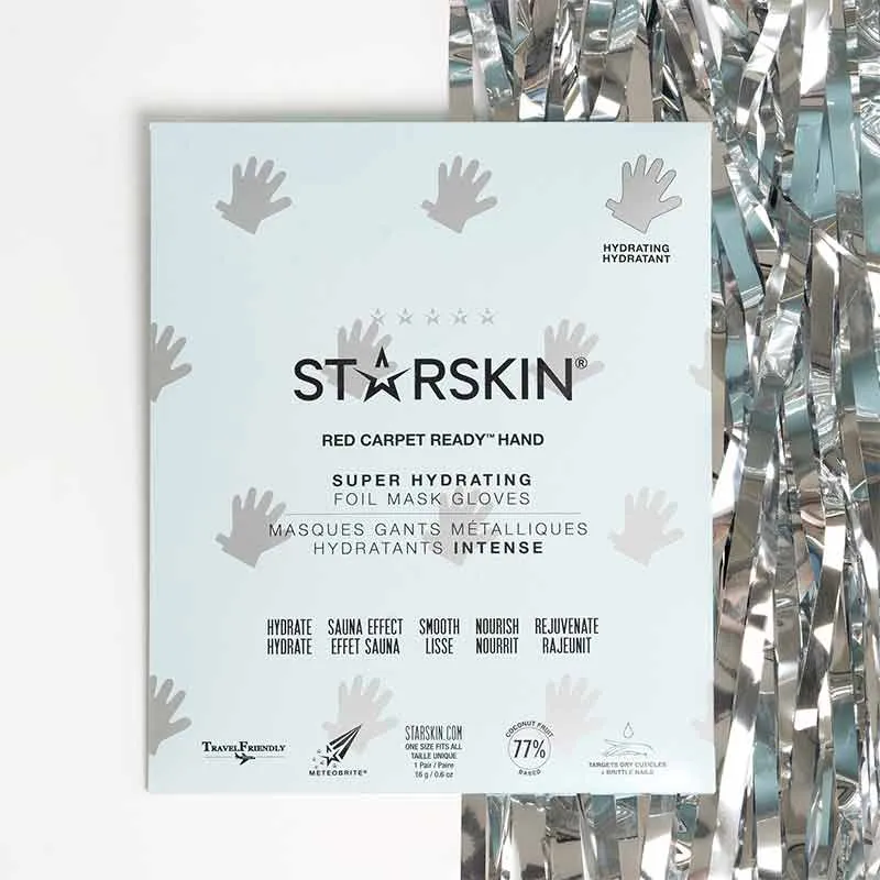 STARSKIN Red Carpet Ready Hand Super Hydrating Foil Mask Gloves