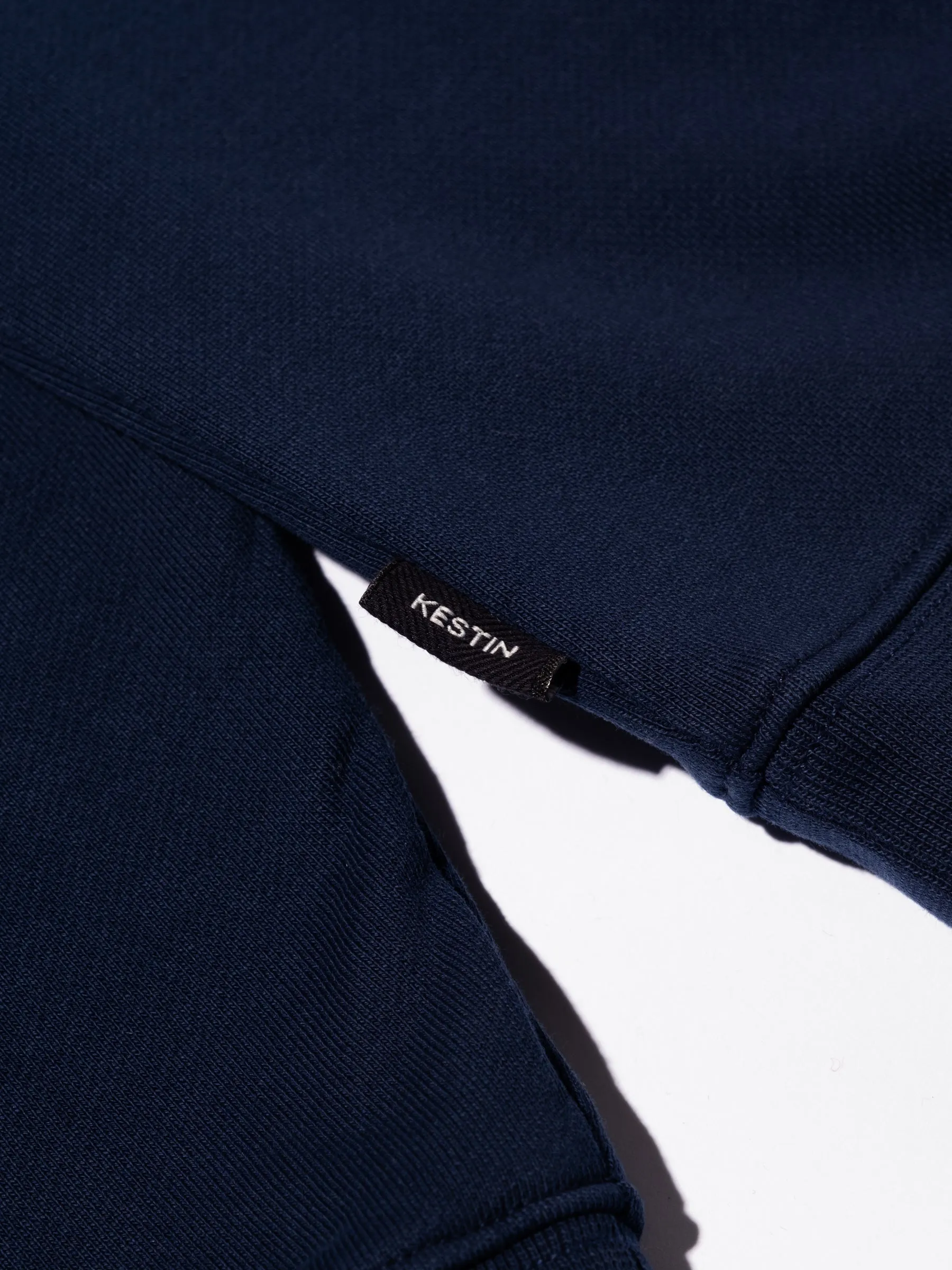 Stobhall Sweatshirt In Navy Cotton Fleeceback