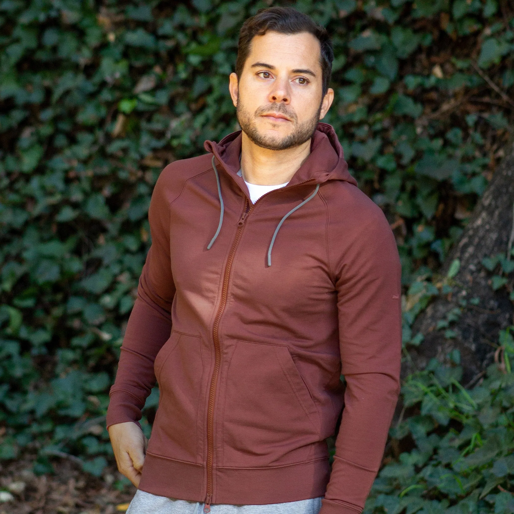 Storm Cotton Hoodie in Crimson