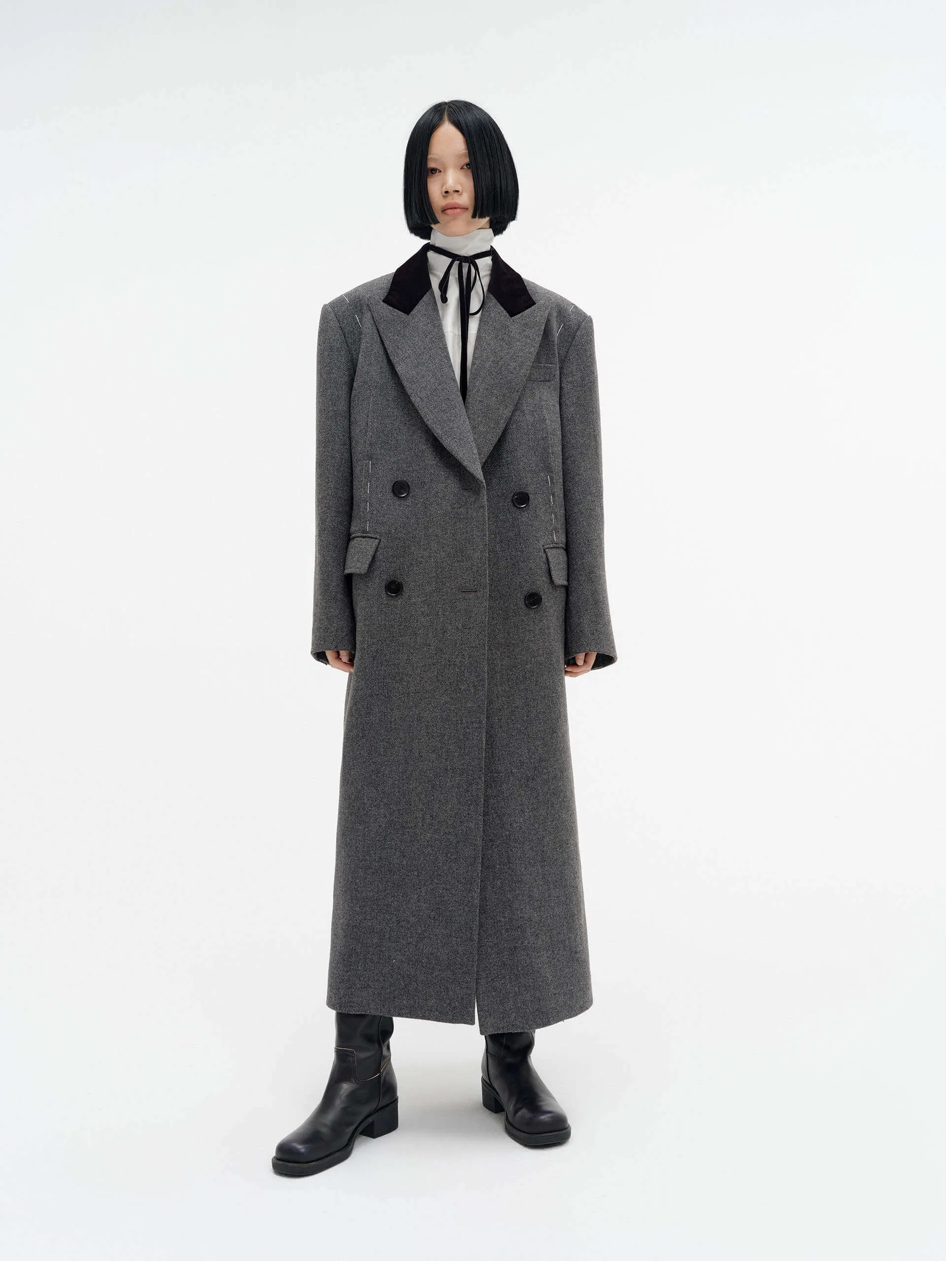 Straight Cut Wool Overcoat