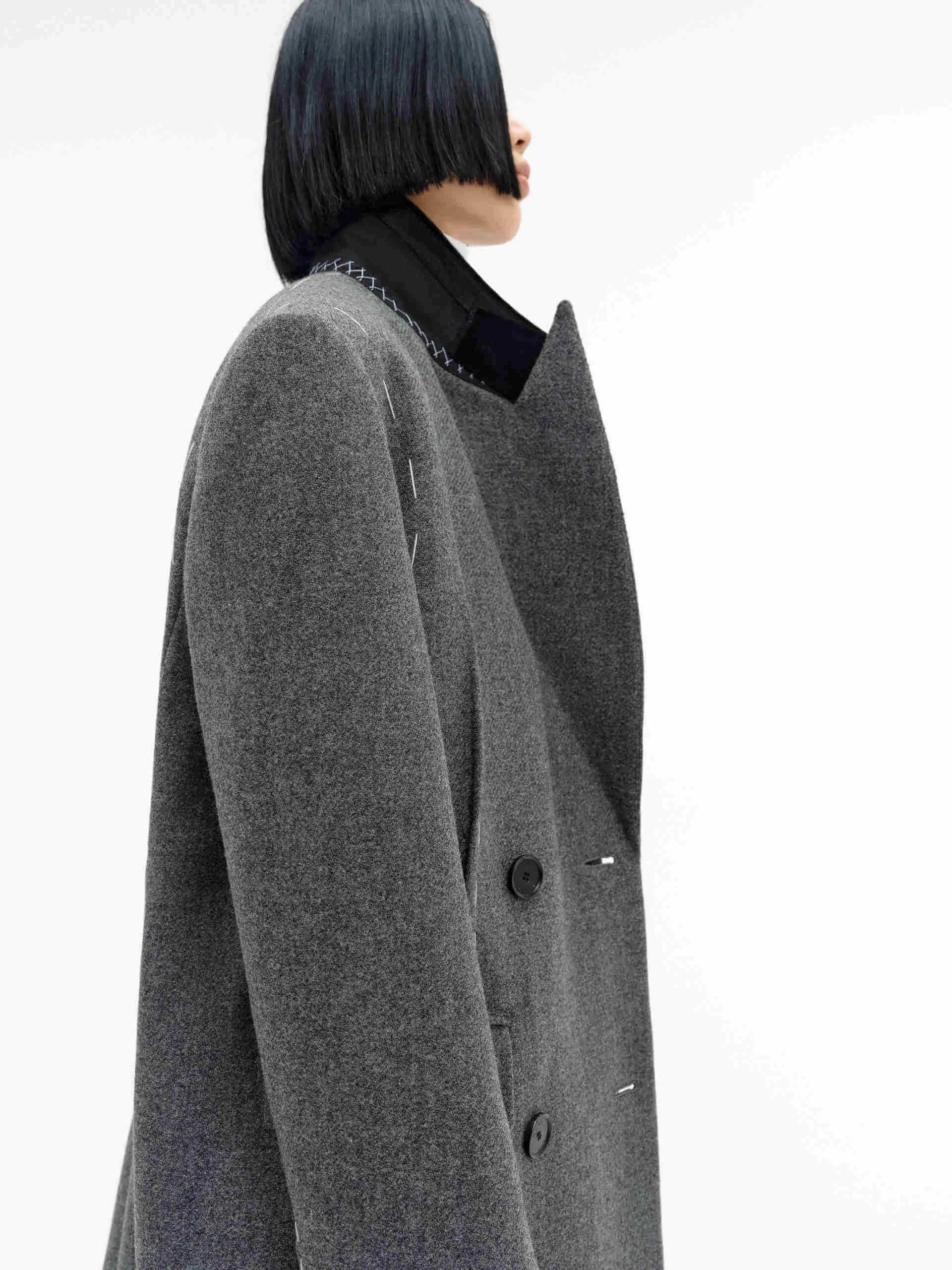 Straight Cut Wool Overcoat