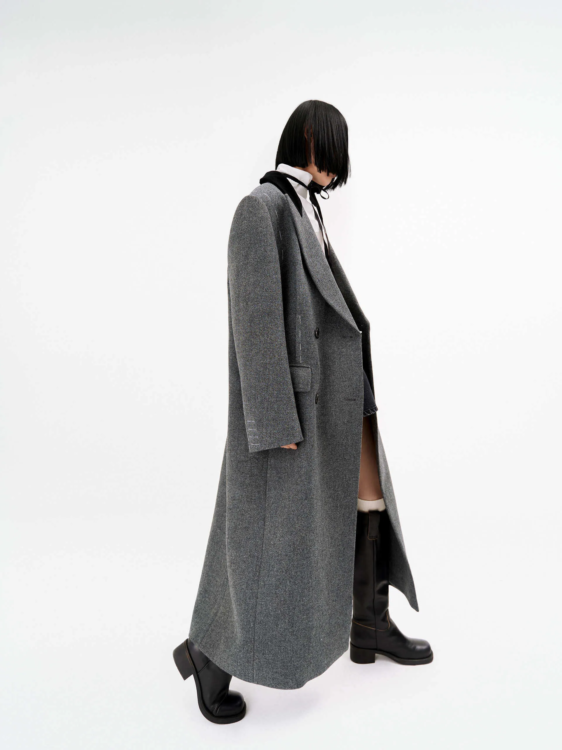 Straight Cut Wool Overcoat