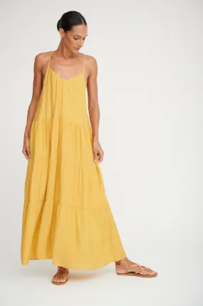 Sunny Maxi Dress in Viscose Gauze - Sun *Final Sale*