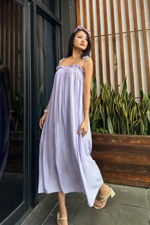 Tenzie Oversized Maxi Dress in Lilac Purple