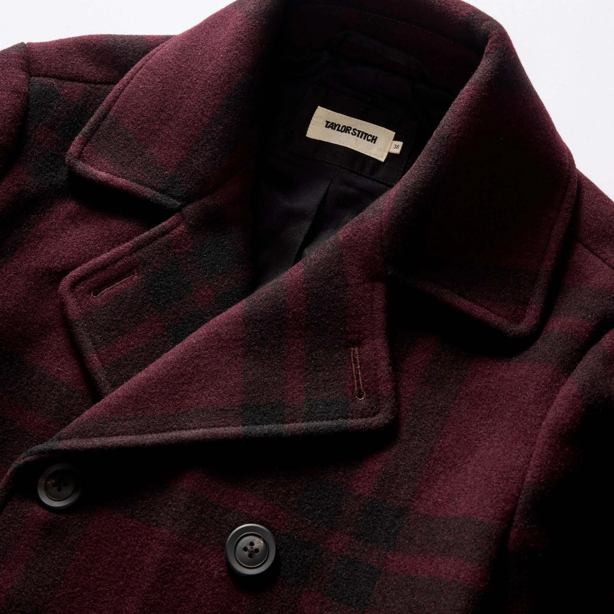 The Mariner Coat in Port Plaid Wool