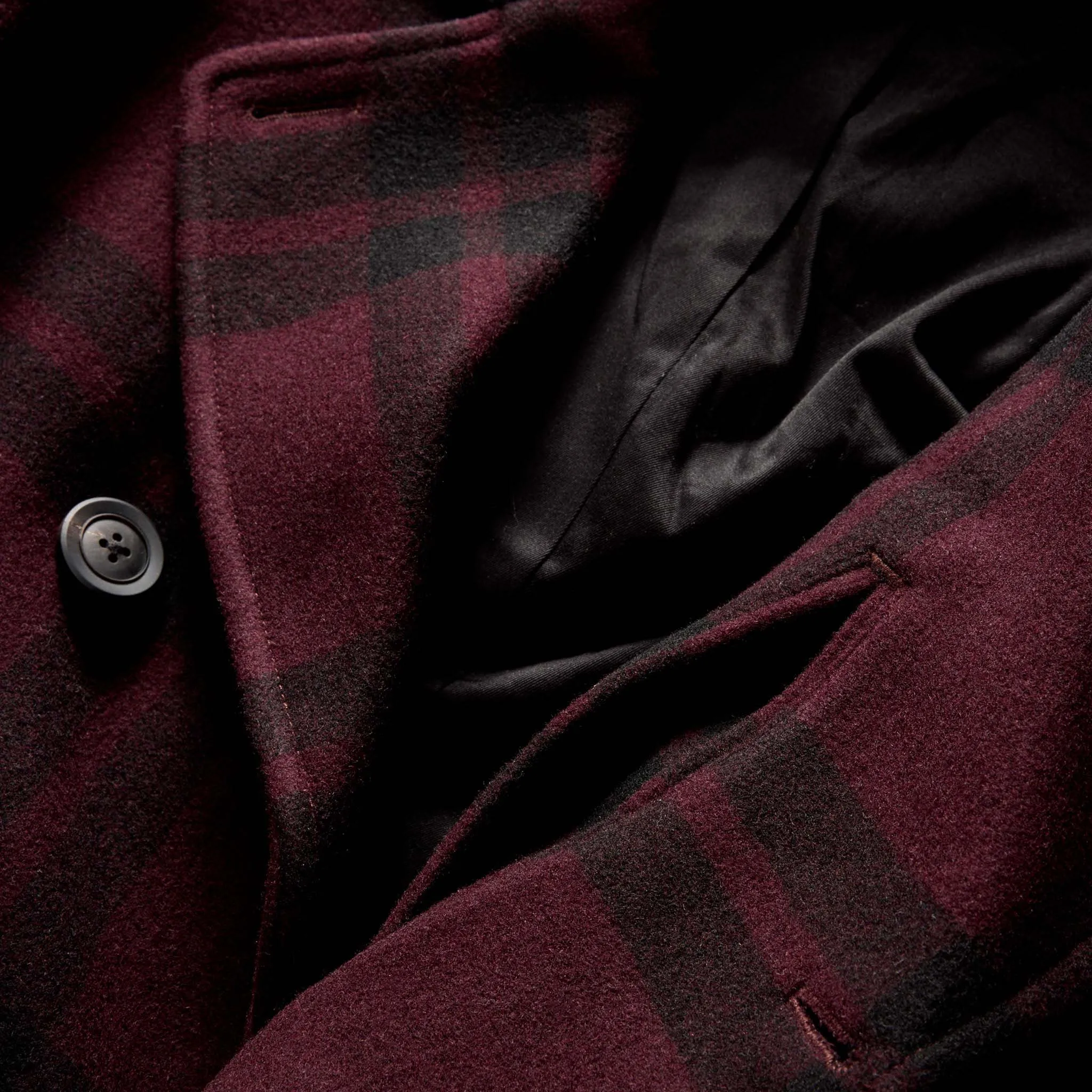 The Mariner Coat in Port Plaid Wool