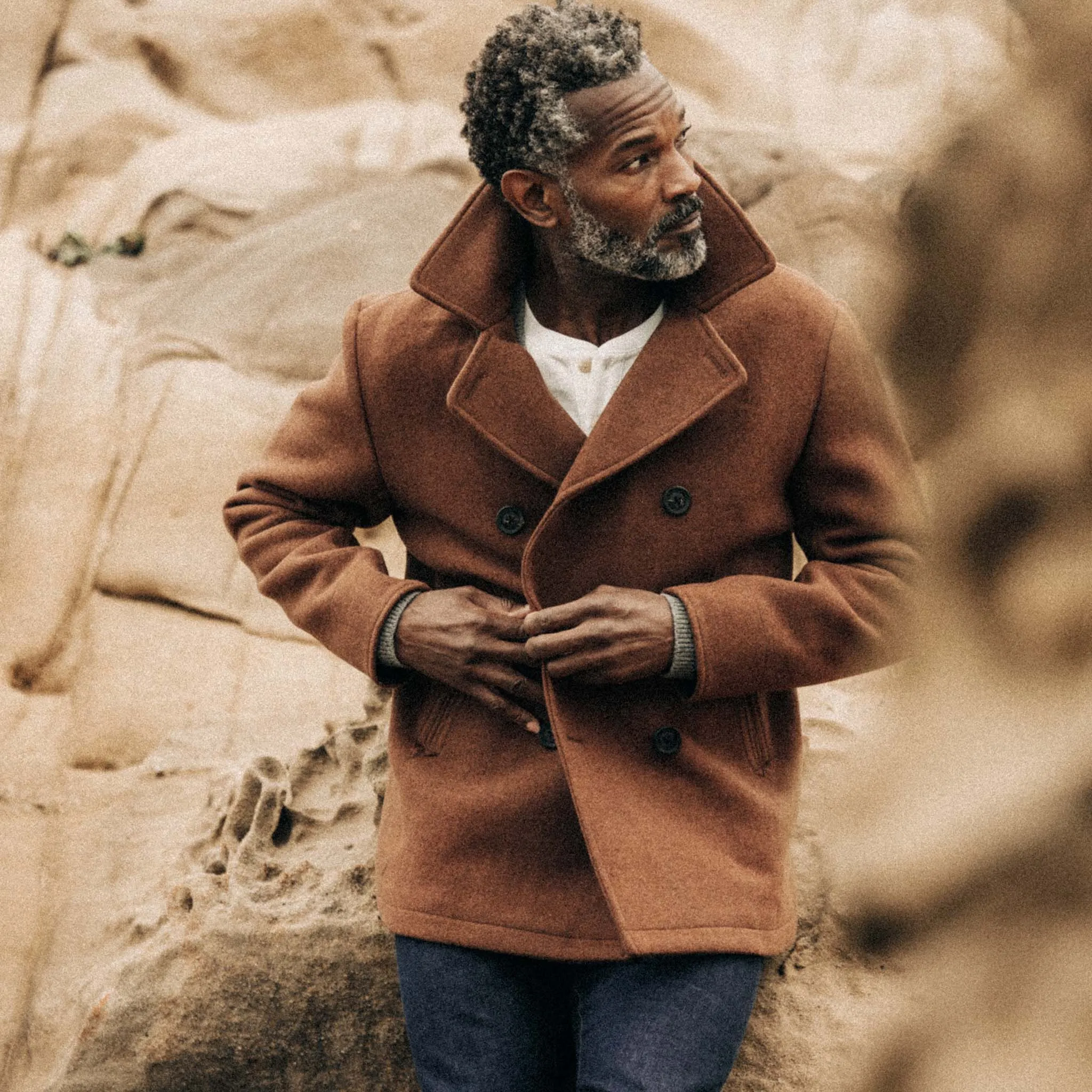 The Mariner Coat in Tarnished Copper Wool